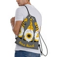 thumbnail image 4 of Yiaed Bee Kind Print Drawstring Bags Drawstring Backpack Bulk String Back Pack Gym Sport Bag-Small, 4 of 5