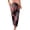 Black, variant on Women's Tropical Leaf Print Jogger Pants Elastic Drawstring Waist Casual Summer Trousers with Ankle Red S
