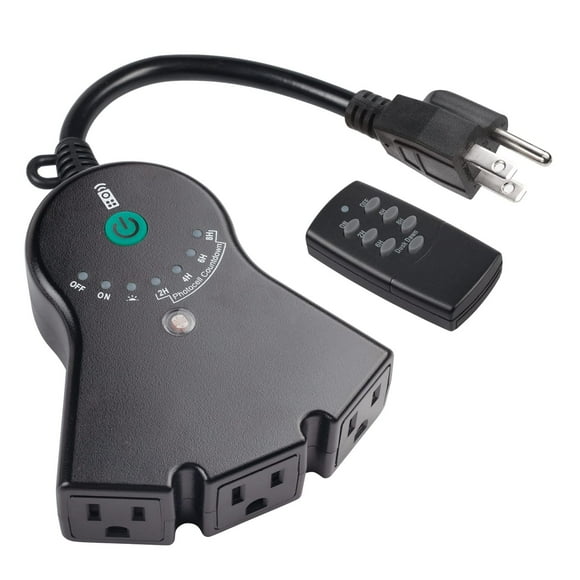 Outdoor Light Timer BN-LINK Dusk to Dawn w/ Remote Control