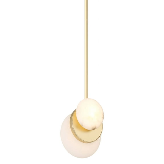 Minka Lavery 3595-L Zill 6" Wide Led Mini Pendant - Lily Gold