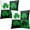 Patrick-2, variante sur Housses de Coussin de la Saint-Patrick 16x16 Vert Chanceux Trèfle Taies d'Oreiller Fleurs Taies d'Oreiller Carreaux Buffalo Housses de Coussin Décor de la Saint-Patrick pour l'Intérieur Canapé Lit en 2 Pcs