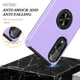 thumbnail image 5 of Stand Case for Samsung Galaxy S25 Edge, Dual-Layers Shockproof Protective Phone Cover with Magnetic Rotated Ring Holder Kickstand, Heavy Duty Rugged Case for Samsung Galaxy S25 Edge, Purple, 5 of 7