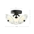 thumbnail image 2 of FM417604MBCR-Alora Lighting-Hera - 20W 3 LED Flush Mount-7 Inches Tall and 12.5 Inches Wide-Matte Black Finish, 2 of 5