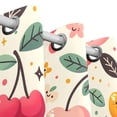 thumbnail image 3 of Cherry Leaves Flowers Blackout Curtain Panels 63x55in Drapes Privacy Assured for Living room Bedroom Bathroom 2 panels set, 3 of 5