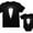 Dad Black / Son Black, variant on Printed Tuxedo With Bow-Tie Suit Father & Son Tux Men's T-shirt & Baby bodysuit Dad Black XXX-Large / Son Black 12M (6-12M)
