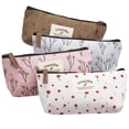 thumbnail image 1 of Estuche para bolígrafos de 4 piezas, estuche para lápices de lona, estuche para bolígrafos, juego de bolsa de maquillaje para cosméticos, regalo navideño para la escuela, oficina, estudiantes,, 1 of 8