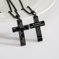 thumbnail image 6 of APSVO Black Soccer Themed Cross Necklace for Men Boys Stuff Accessories Pendant Chain Christian Religious Birthday Jewelry Gifts Ideas Teen Kids Boyfriend Son Dad Team Game Day Sports Athlete Age, 6 of 6