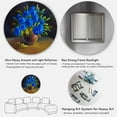 thumbnail image 5 of Designart 'Still Life A Bouquet Of Blue Wildflowers In Vase' Traditional Circle Metal Wall Art 29x29 - Disc of 29, 5 of 5