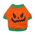 thumbnail image 2 of M Halloween Dog Shirts Pumpkin Pet Dog T Shirt Halloween Shirts for Small Dogs - Orange, 2 of 8