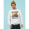 thumbnail image 2 of A Biker Dad Sweatshirt Men -SPIdeals Designs, Male Large, 2 of 4
