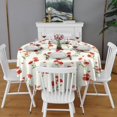 thumbnail image 2 of Pioneer Flower Floral Print Pattern Round Tablecloth 60"x60",Wrinkle Wipeable Table Cloth for Kitchen Dining Room Picnic Patio Party, 2 of 6