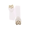 thumbnail image 2 of Ceinture de Taille pour Femmes à Nœud à Boucle Emboîtable en Forme de Cœur Blanche, 2 of 2