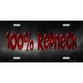 thumbnail image 1 of 100% Redneck Metal License Plate, 1 of 1