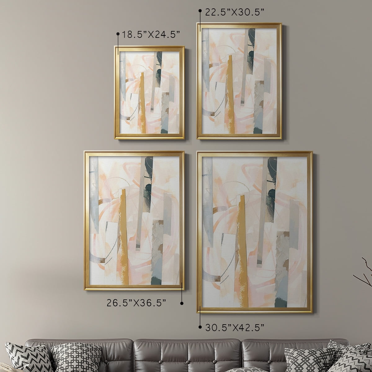 Melon Litmus I Premium Framed Print, in Gold, Black, or Silver - Ready to Hang