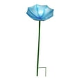 thumbnail image 3 of Bebedero para pájaros, baño para pájaros, soporte para decoración de jardín, estación de riego de abejas de metal, comedero para pájaros Azul, 3 of 8