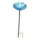 thumbnail image 3 of Baño para pájaros, estación de alimentación para pájaros, decorativo de metal, cuenco de abeja de metal fácil de usar para pájaros Azul, 3 of 9