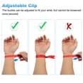 thumbnail image 4 of Uxcell 20Pcs Cloth Wristbands for Events Disposable Event Wrist Band Sky Blue, 4 of 7
