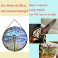 thumbnail image 3 of Hanging Stained Glass for Windows, Dragonfly Hand-Painted Sun Catcher Garden Hangings Christmas Mother's Day, Valentine's Day Ornaments Festival Gift (C Style), 3 of 5