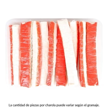 Barrita de surimi por kg  peso aprox por charola 300 g