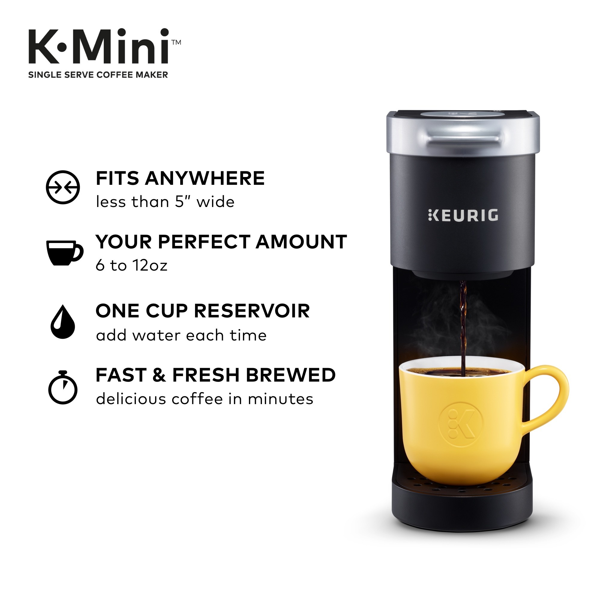 Keurig K-Mini Single Serve Coffee Maker, Black - image 3 of 21