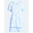 thumbnail image 5 of Joyspun Women's Lightweight Short Sleeve Sleep Tee and Shorts Set, 2-Piece, Sizes XS-3X, 5 of 5