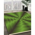thumbnail image 3 of Ahgly Company Machine Washable Indoor Square Transitional Army Green Area Rugs, 3' Square, 3 of 7