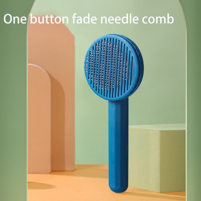 Peine para el cuidado del cabello, cepillo para el pelo, limpieza para gatos, suministros para mascotas (azul oscuro) Ndcxsfigh Para estrenar