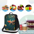 thumbnail image 4 of Disketp Koi Pond Lilies Bolsa Térmica Estampada para Almuerzo, Lonchera para Hombres y Mujeres Adultos, 4 of 7