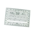 thumbnail image 5 of Square Protractor Ruler Easy Carry Reading Compact Lightweight Acrylic 1:25,000 1:50,000 for Architects Engineering Measuring Tool, 5 of 8