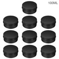 thumbnail image 3 of Toystoory 10X latas de té de cera de aluminio tapa de rosca redonda caja de maquillaje estuche cosmético de viaje para pastillas Almacenamiento y organización del hogar 100ML, 3 of 6