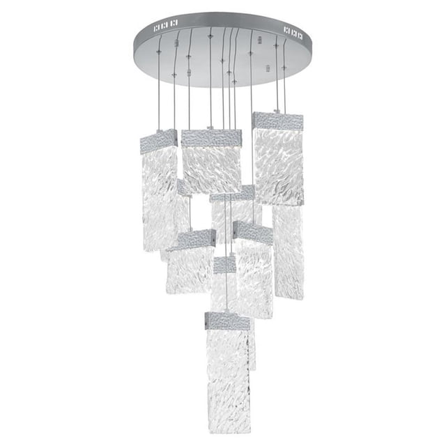 CWI Lighting Carolina Lustre LED avec Finition Étain