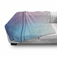 thumbnail image 3 of Abstract Soft Flannel Fleece Throw Blanket, Nebula Sky Inspired Ombre Effect Pattern Waves and Spots, Cozy Plush for Indoor and Outdoor Use, 50" x 70", Pale Pink Pale Blue, by Ambesonne, 3 of 6