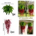 thumbnail image 5 of Rourlinge Artificial Faux Hanging Flower Plants with Basket Spring Decoration, Simulation of Persian leaf golden bell willow Realistic UV Resistant for Outside Garden Porch Patio Yard Home Decor, 5 of 5