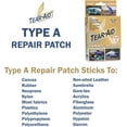 thumbnail image 2 of TEAR-AID Fabric Repair Kit, Type A Clear Patch for Canvas, Fiberglass, Leather, Polyester, Nylon & More, Gold Box, 2 Pack, 2 of 5
