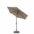 thumbnail image 2 of TrueShade Plus 9' Garden Parasol with Push Button Tilt and Crank Antique Beige, 2 of 5