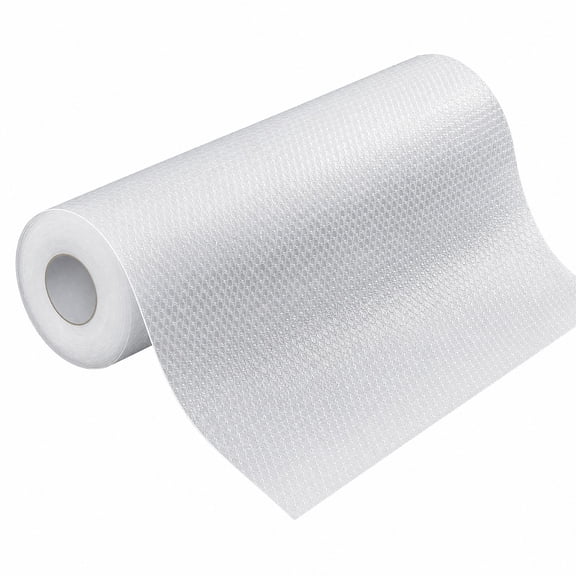 Asoricing Plastic Shelf Liner, Clear EVA Waterproof Drawer Mat for Pantry, Non-Slip Kitchen Cabinet Protector, 18in x 16.4ft