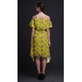 thumbnail image 5 of Bimba Bird Print Flutter Sleeve Womenâ€™s Party Tunic Cold Shoulder Midi Dress-X-Large, 5 of 6