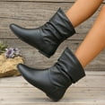 thumbnail image 4 of Women's Ankle Boots - with Comfortable Low Heel & Anti-slip and wear-resistant Outsole, 4 of 6