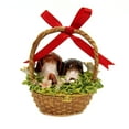 thumbnail image 2 of Hinged Trinket Box Puppies In A Basket Hinged Box Metal Austrian Crystals 3785, 2 of 2