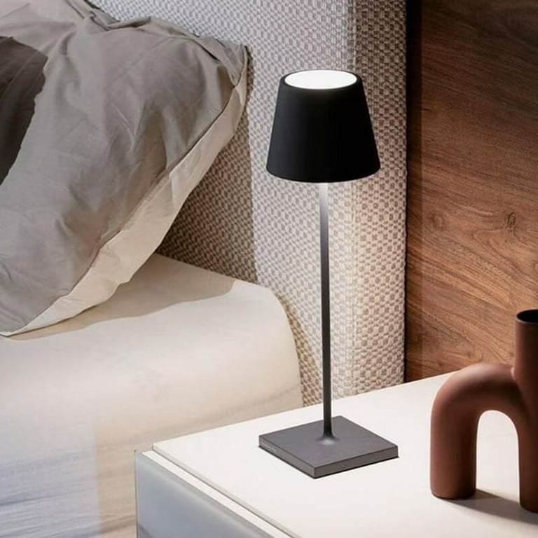 Asdomo Cordless Table Lamps,Battery Operated,Portable LED Nightstand Lamp  Night Light For Room/Desk/Reading/Patio 