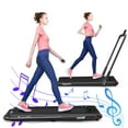 thumbnail image 1 of Gymax 2.25HP Under Desk Electric Pad Treadmill Running Machine w/ APP Black, 1 of 10