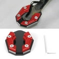 thumbnail image 6 of Enlarged Aluminum Alloy Motorcycle Foot Support Pad, Universal Side Stand Pedal with Non-Slip Cushion for Bikes, 7.4x5.8x1.4cm, Black, Includes Hexagonal Tool, 6 of 6