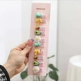 thumbnail image 1 of TFixol Vibrant Floral Hair Clips for Girls - Assorted Colors, Comfortable & Durable Resin Material, Perfect for Everyday or Special Occasions, 10PCS Set in OPP Bag, 1 of 7
