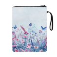 thumbnail image 2 of HELLHERO Butterfly Lavender Classic Book Sleeve, 11.42 x 8.66 Inch Polyester Fabric Carrying Book Case Book, Book Lovers Gift for Readers, 2 of 8