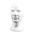 thumbnail image 2 of EIMELI Male Mannequin Head DIY Props Headwear Display Mold Foam Head Model Hat Holder, 2 of 9