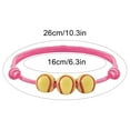 thumbnail image 3 of SUSHANG 2PC Softball Sports Bracelet Softball Bracelet Party Yellow Softball Beads Friendship Bracelet Beaded Bracelet Softball Gifts Girls Boys Teen Sports Birthday Party Softball Gifts Team, 3 of 8