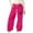 Hot Pink, variant on lnmuld Girls Leopard Dot Bow Print Wide Leg Sweatpants Solid Fabric Elastic Waist Dual Side Pockets Soft Knit Girly Casual Trousers Color:Beige,Size:8-9 Years