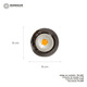 thumbnail image 3 of Lampara Colgante Esferica Techo Decorativa Ajustable Chica, 3 of 5