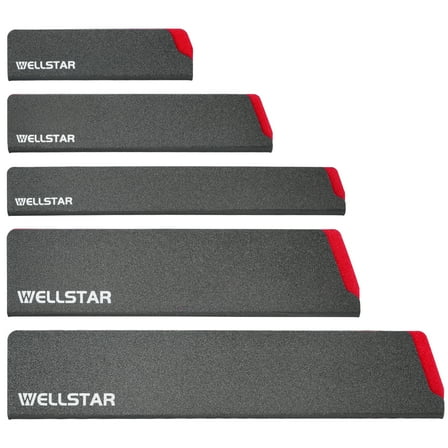 WELLSTAR Knife Edge Guards Set, 5 Piece Universal Blade Covers, BPA Free ABS Protective Blade Sheaths