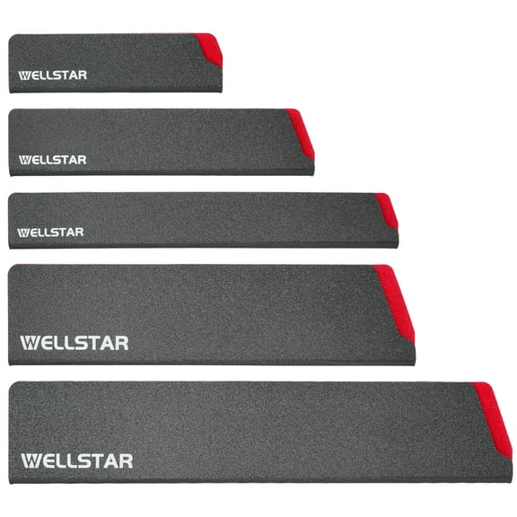 WELLSTAR Knife Edge Guards Set, 5 Piece Universal Blade Covers, BPA Free ABS Protective Blade Sheaths